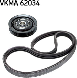 SKF VKMA 62034 - Поликлиновый ременный комплект www.autospares.lv