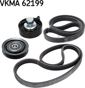 SKF VKMA 62199 - Поликлиновый ременный комплект www.autospares.lv