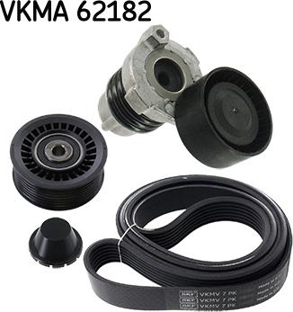 SKF VKMA 62182 - Ķīļrievu siksnu komplekts autospares.lv