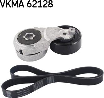 SKF VKMA 62128 - Ķīļrievu siksnu komplekts www.autospares.lv