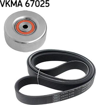 SKF VKMA 67025 - V-Ribbed Belt Set www.autospares.lv