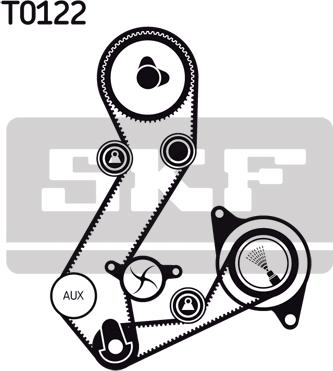 SKF VKMC 04107-3 - Ūdenssūknis + Zobsiksnas komplekts autospares.lv