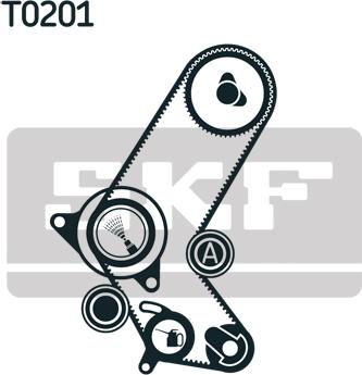 SKF VKMA 05700 - Zobsiksnas komplekts autospares.lv