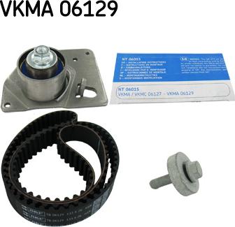 SKF VKMA 06129 - Zobsiksnas komplekts autospares.lv