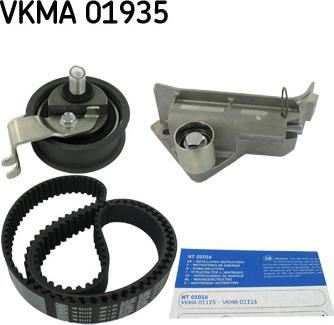 SKF VKMA 01935 - Комплект зубчатого ремня ГРМ www.autospares.lv