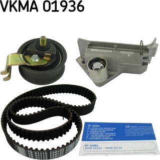 SKF VKMA 01936 - Комплект зубчатого ремня ГРМ www.autospares.lv