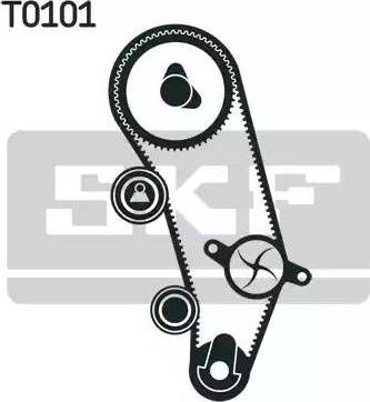 SKF VKMA 01044 - Timing Belt Set www.autospares.lv