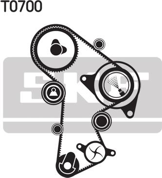 SKF VKMA 01148 - Zobsiksnas komplekts www.autospares.lv