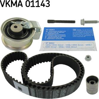 SKF VKMA 01143 - Комплект зубчатого ремня ГРМ www.autospares.lv