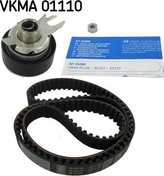 SKF VKMA 01110 - Комплект зубчатого ремня ГРМ www.autospares.lv