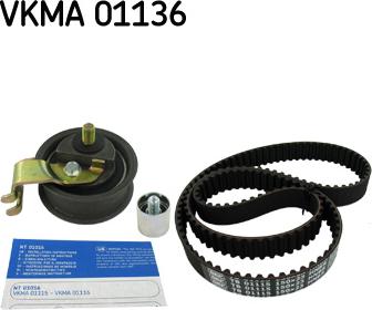 SKF VKMA 01136 - Timing Belt Set www.autospares.lv