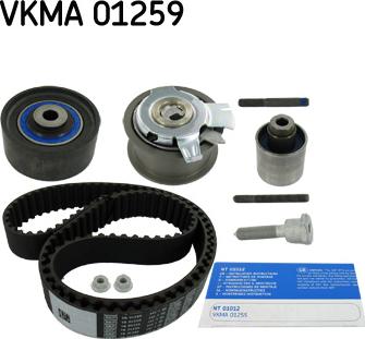 SKF VKMA 01259 - Комплект зубчатого ремня ГРМ www.autospares.lv