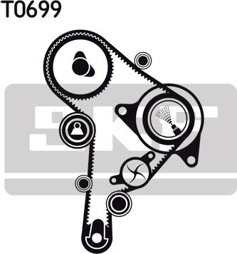 SKF VKMA 01251 - Timing Belt Set www.autospares.lv