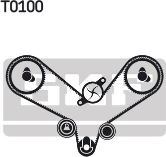 SKF VKMA 01201 - Zobsiksnas komplekts www.autospares.lv