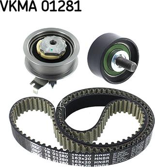 SKF VKMA 01281 - Комплект зубчатого ремня ГРМ www.autospares.lv