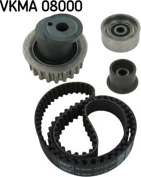 SKF VKMA 08000 - Zobsiksnas komplekts autospares.lv