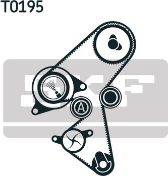 SKF VKMA 03259 - Timing Belt Set www.autospares.lv