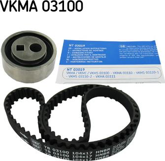 SKF VKMA 03100 - Timing Belt Set www.autospares.lv