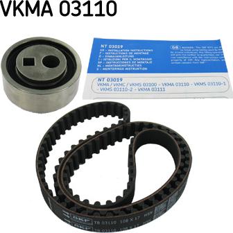 SKF VKMA 03110 - Timing Belt Set www.autospares.lv