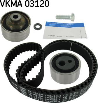 SKF VKMA 03120 - Комплект зубчатого ремня ГРМ www.autospares.lv