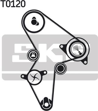 SKF VKMA 03120 - Timing Belt Set www.autospares.lv