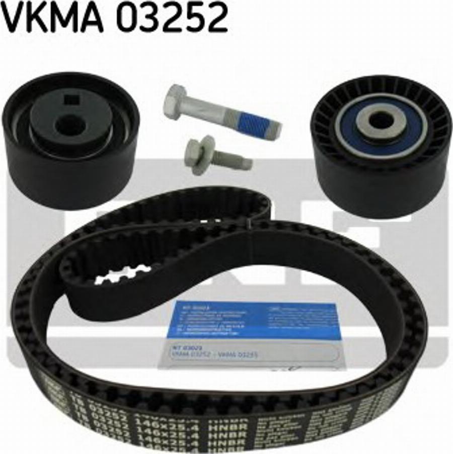 SKF VKMA 03252 - Комплект зубчатого ремня ГРМ www.autospares.lv