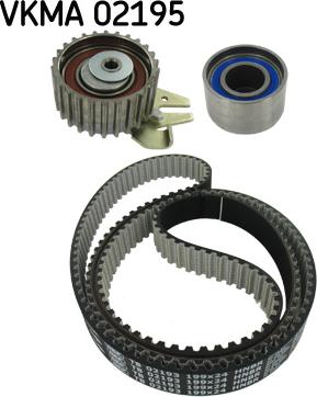 SKF VKMA 02195 - Комплект зубчатого ремня ГРМ www.autospares.lv