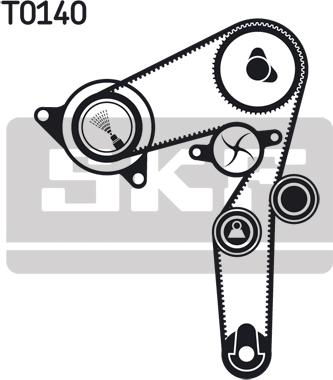 SKF VKMA 02174 - Zobsiksnas komplekts autospares.lv