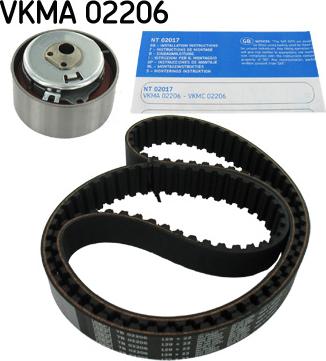 SKF VKMA 02206 - Zobsiksnas komplekts www.autospares.lv