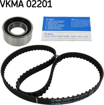 SKF VKMA 02201 - Комплект зубчатого ремня ГРМ www.autospares.lv