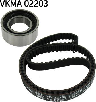 SKF VKMA 02203 - Zobsiksnas komplekts www.autospares.lv