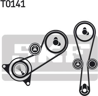 SKF VKMA 07302 - Zobsiksnas komplekts www.autospares.lv