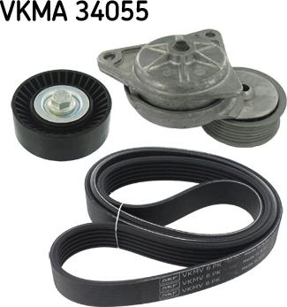 SKF VKMA 34055 - Ķīļrievu siksnu komplekts www.autospares.lv