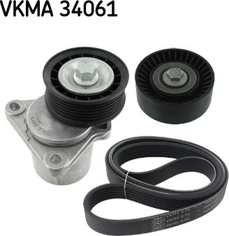 SKF VKMA 34061 - V-Ribbed Belt Set www.autospares.lv