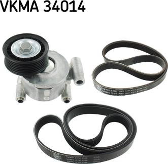 SKF VKMA 34014 - Ķīļrievu siksnu komplekts www.autospares.lv