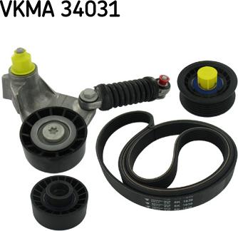 SKF VKMA 34031 - Ķīļrievu siksnu komplekts autospares.lv