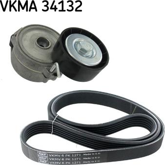 SKF VKMA 34132 - Ķīļrievu siksnu komplekts www.autospares.lv