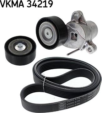 SKF VKMA 34219 - Ķīļrievu siksnu komplekts www.autospares.lv