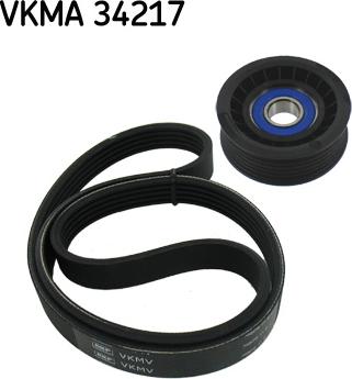 SKF VKMA 34217 - Ķīļrievu siksnu komplekts www.autospares.lv