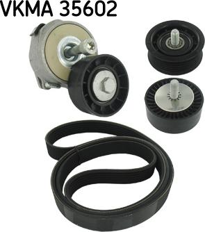 SKF VKMA 35602 - Ķīļrievu siksnu komplekts www.autospares.lv