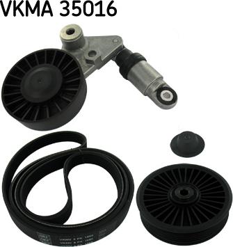 SKF VKMA 35016 - Ķīļrievu siksnu komplekts autospares.lv