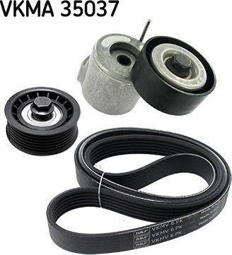 SKF VKMA 35037 - V-Ribbed Belt Set www.autospares.lv