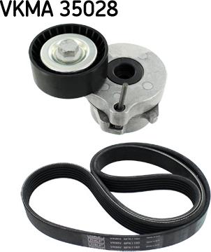 SKF VKMA 35028 - Поликлиновый ременный комплект www.autospares.lv