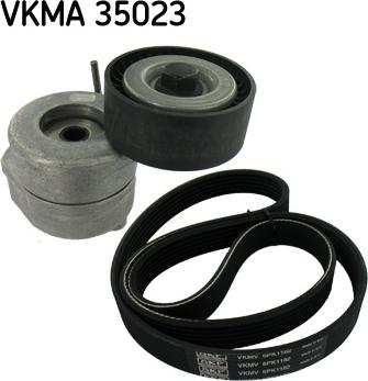 SKF VKMA 35023 - V-Ribbed Belt Set www.autospares.lv