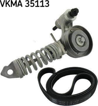 SKF VKMA 35113 - Ķīļrievu siksnu komplekts autospares.lv