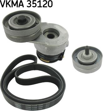 SKF VKMA 35120 - Ķīļrievu siksnu komplekts www.autospares.lv