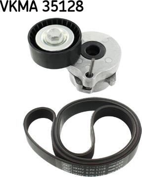 SKF VKMA 35128 - Ķīļrievu siksnu komplekts autospares.lv