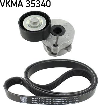 SKF VKMA 35340 - Ķīļrievu siksnu komplekts autospares.lv