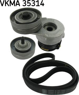 SKF VKMA 35314 - Поликлиновый ременный комплект www.autospares.lv