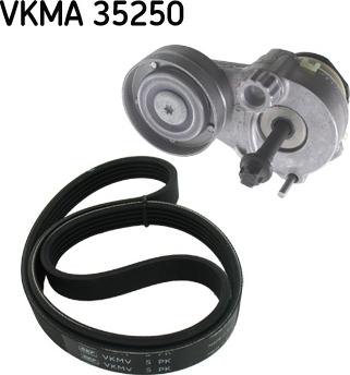 SKF VKMA 35250 - Ķīļrievu siksnu komplekts www.autospares.lv